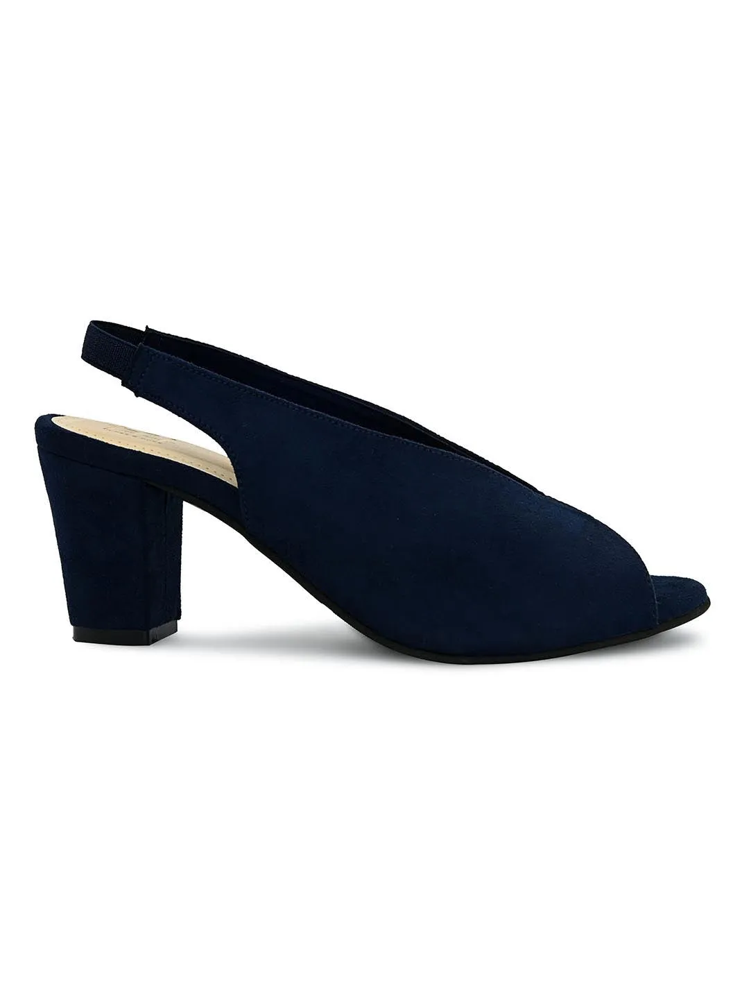 Hydes N Hues Blue Block Peep Toes