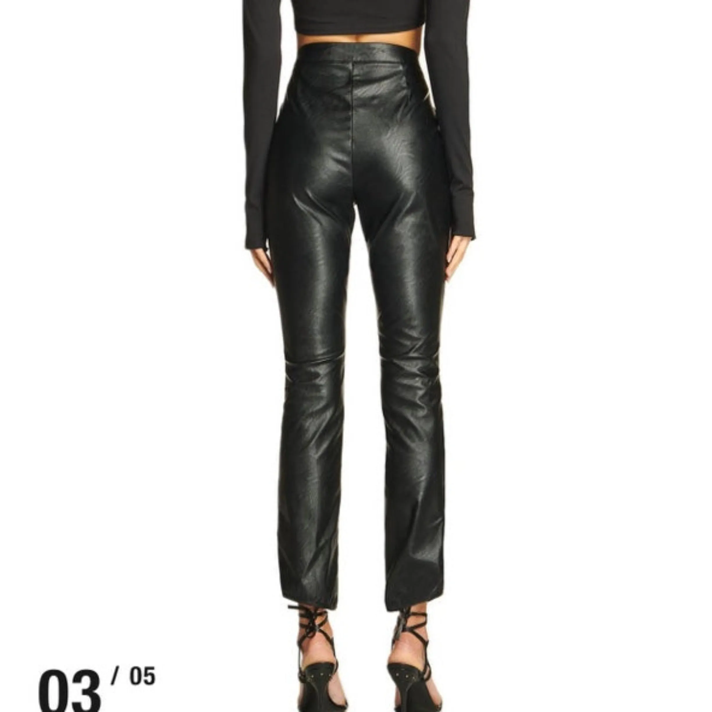I.AM.GIA Black Cirdan Leather Pants Size XS NWT