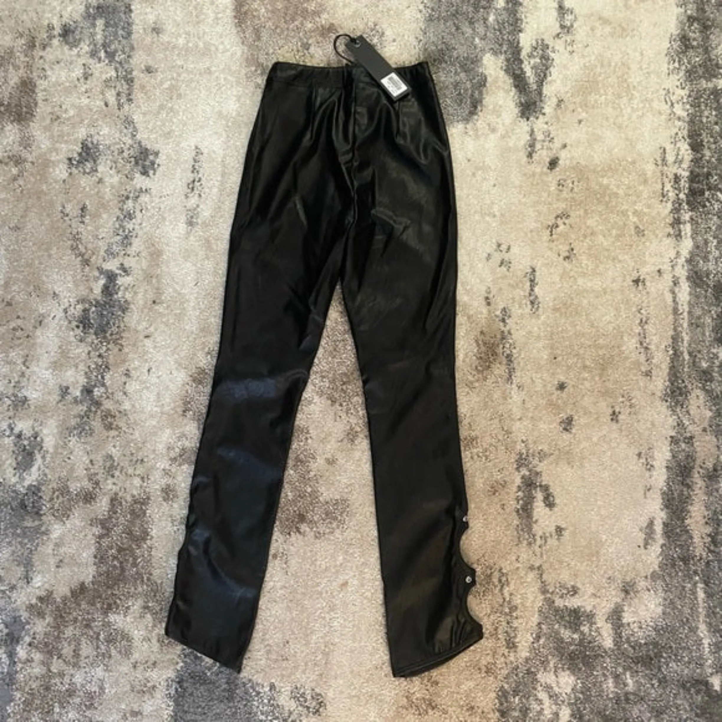 I.AM.GIA Black Cirdan Leather Pants Size XS NWT