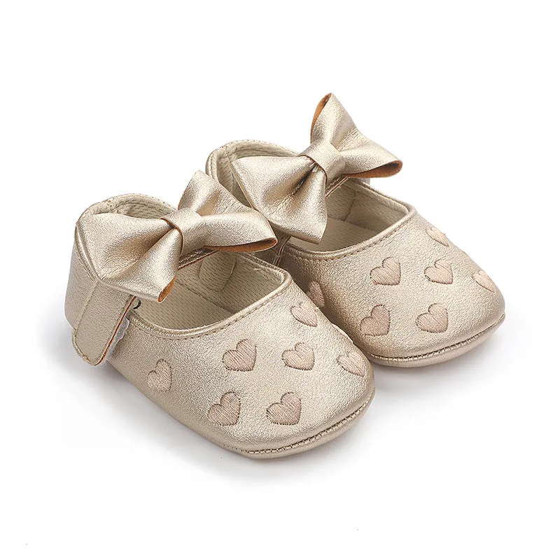 Infant Baby Girls Soft-Soled Anti-Slip Prewalker Shoes