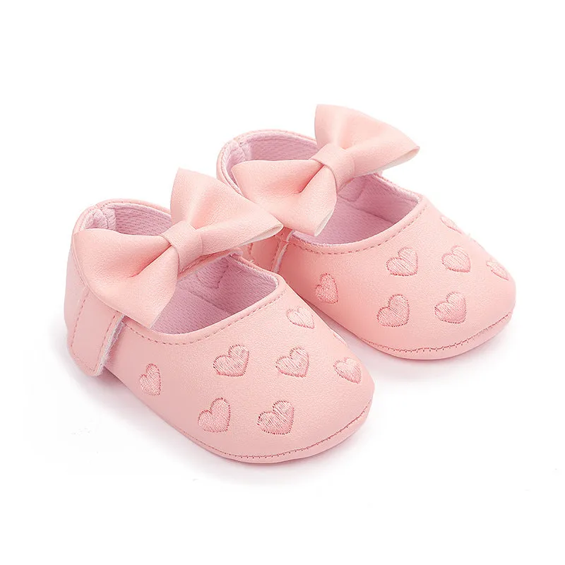 Infant Baby Girls Soft-Soled Anti-Slip Prewalker Shoes