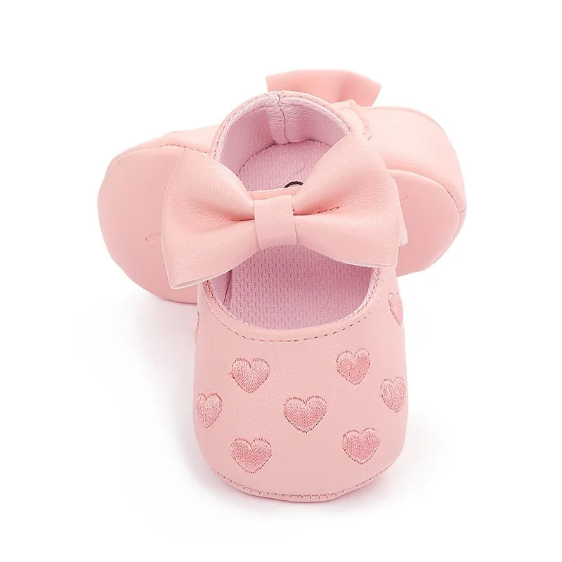 Infant Baby Girls Soft-Soled Anti-Slip Prewalker Shoes