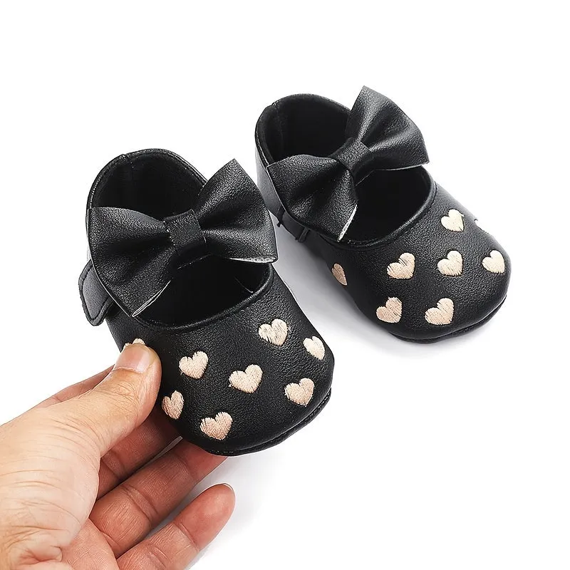 Infant Baby Girls Soft-Soled Anti-Slip Prewalker Shoes