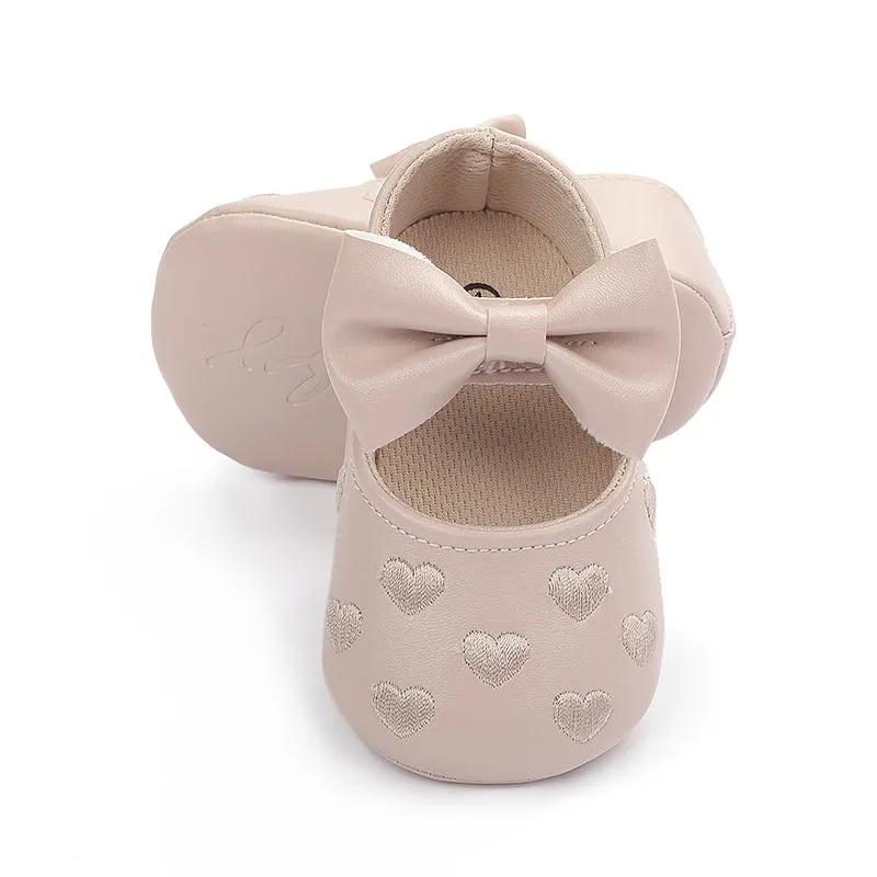 Infant Baby Girls Soft-Soled Anti-Slip Prewalker Shoes