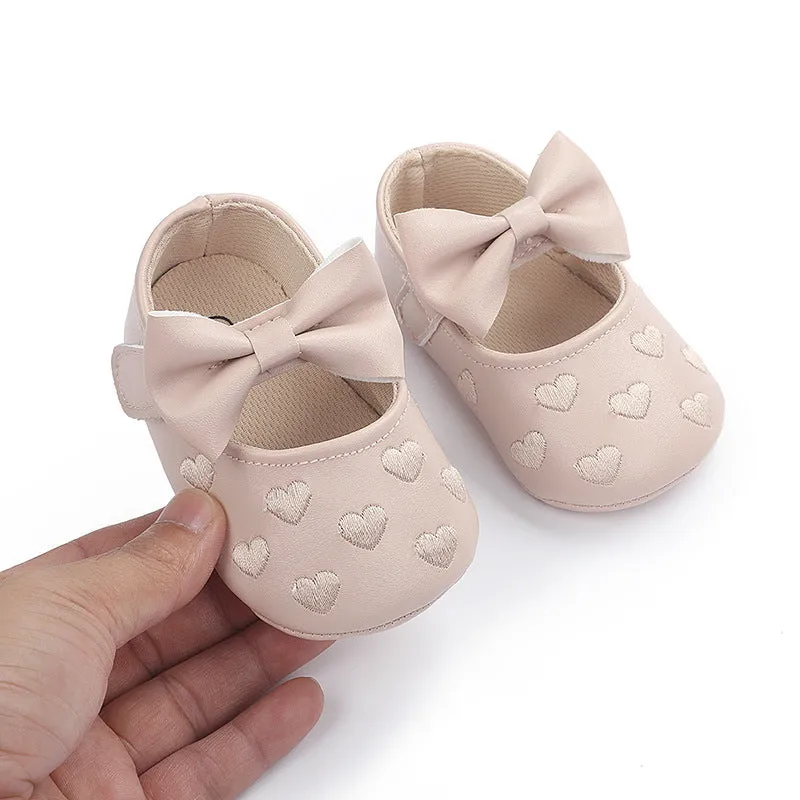 Infant Baby Girls Soft-Soled Anti-Slip Prewalker Shoes