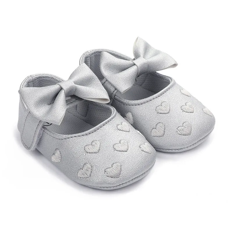Infant Baby Girls Soft-Soled Anti-Slip Prewalker Shoes