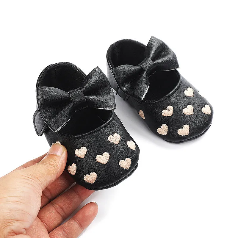 Infant Baby Girls Soft-Soled Anti-Slip Prewalker Shoes