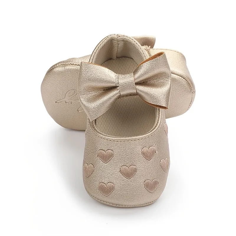 Infant Baby Girls Soft-Soled Anti-Slip Prewalker Shoes