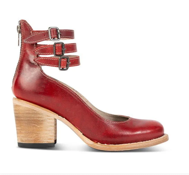 Jennifer™ | Vintage Inspired Ankle Strap Heels