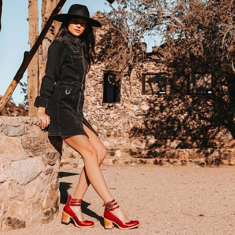 Jennifer™ | Vintage Inspired Ankle Strap Heels