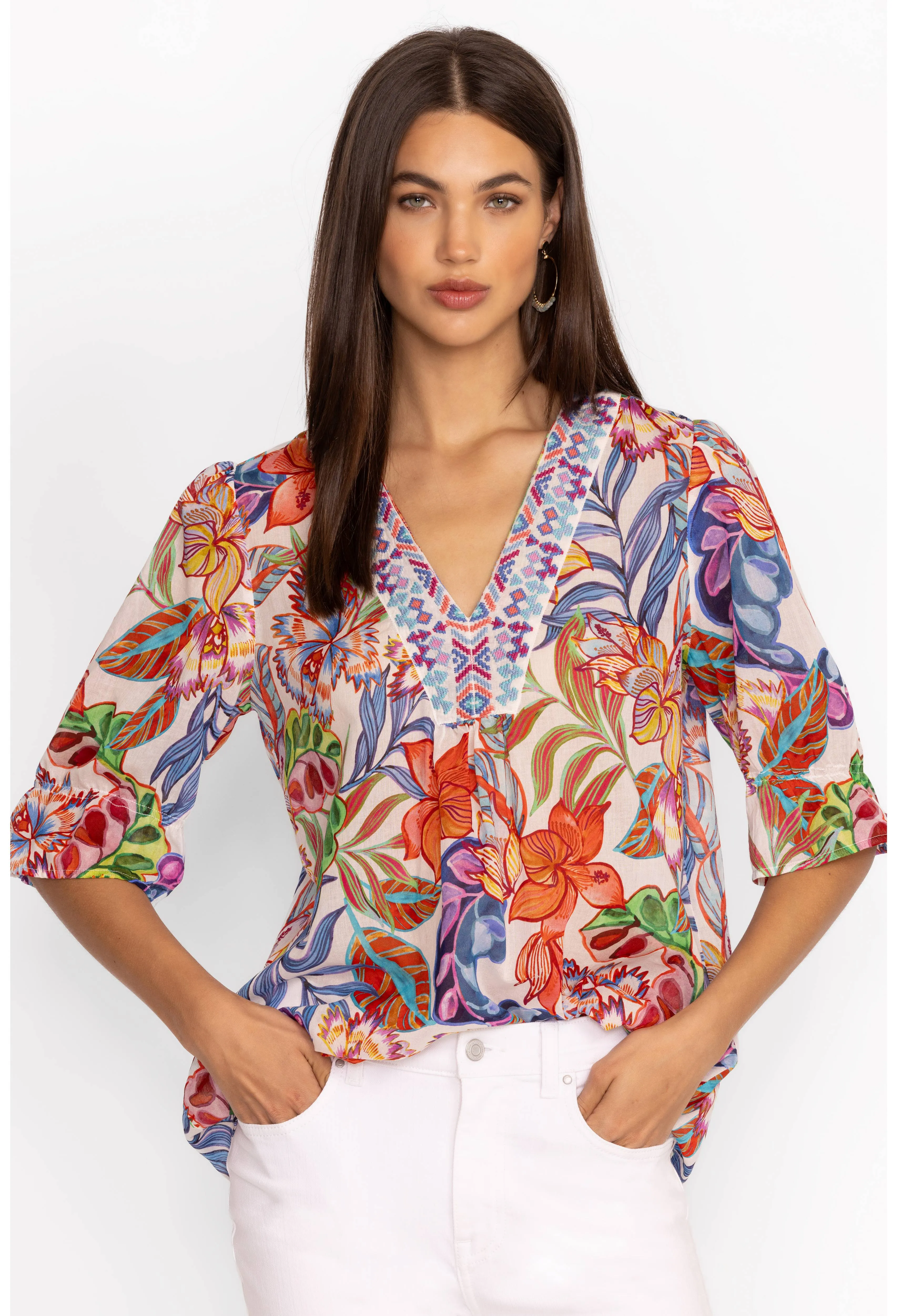 Johnny Was Easy Field Blouse