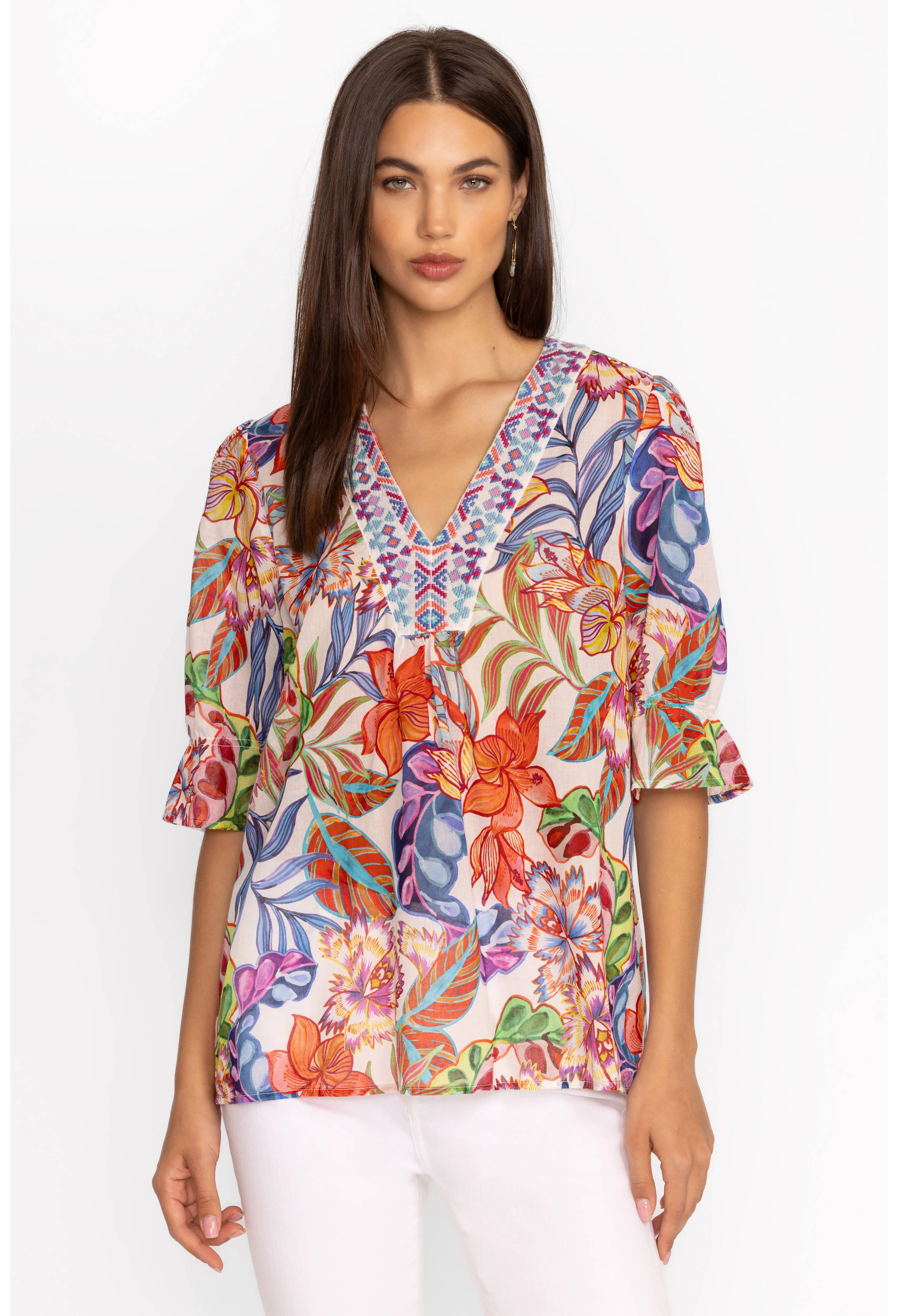 Johnny Was Easy Field Blouse
