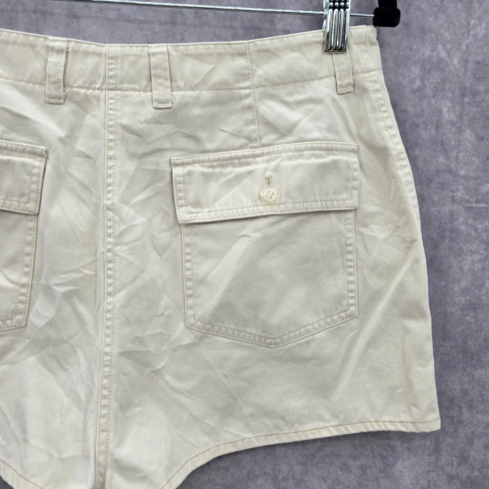 Jones New York Sport Khaki Flat Front Bermuda Bottoms Pants Shorts Plus 14