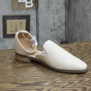 Journee Collection Amputee Replacement Left Shoe Only Flats Ivory Off White 8W