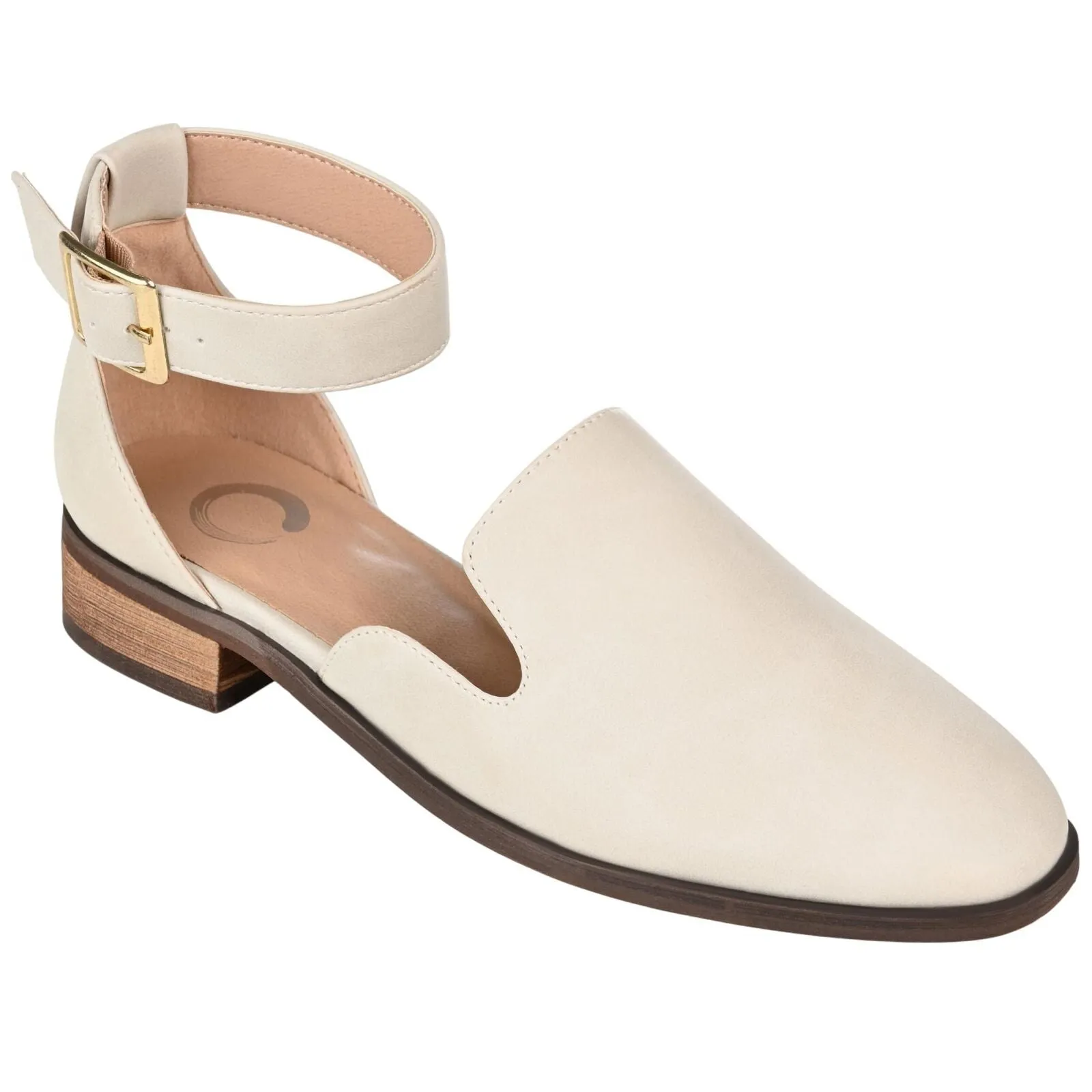Journee Collection Amputee Replacement Left Shoe Only Flats Ivory Off White 8W