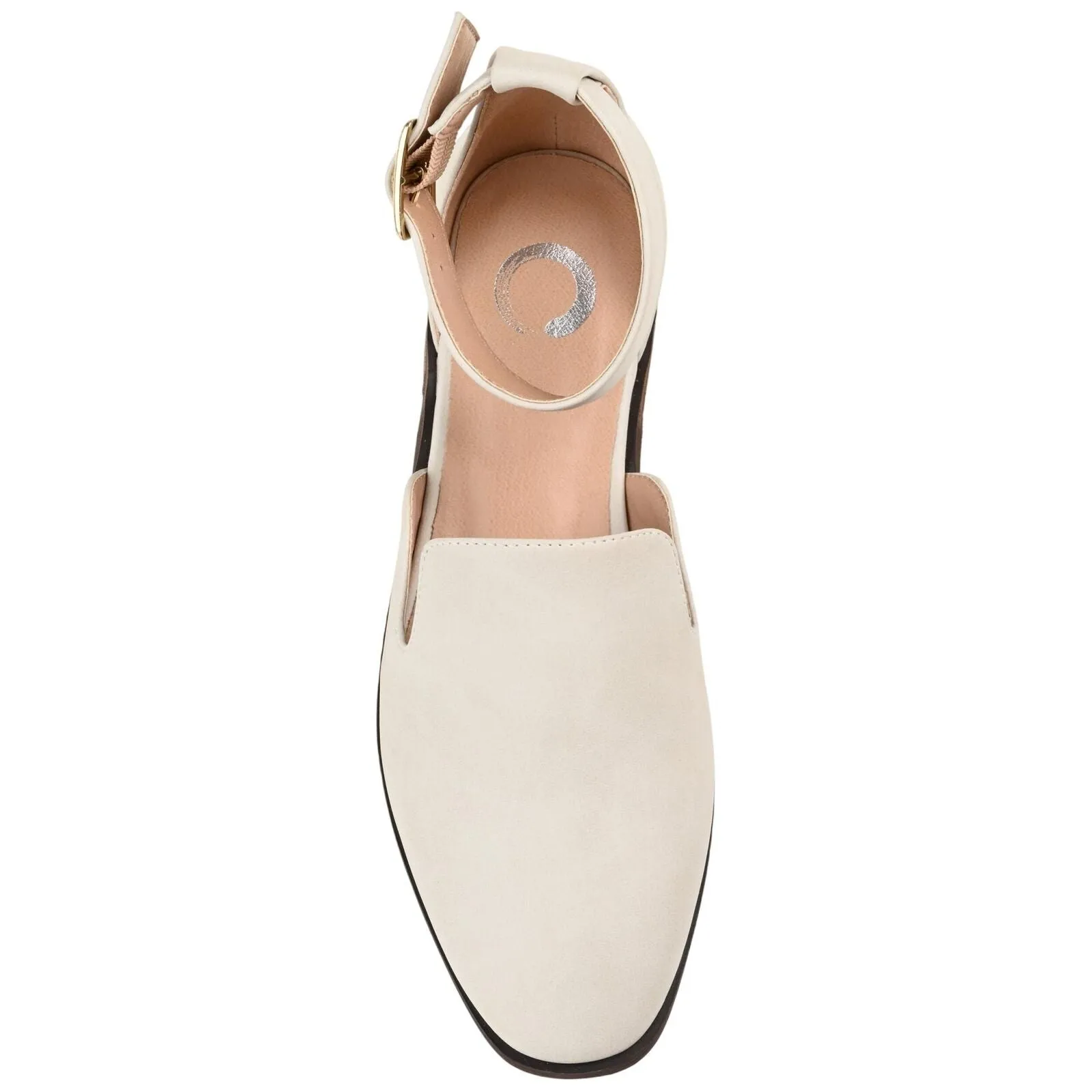Journee Collection Amputee Replacement Left Shoe Only Flats Ivory Off White 8W