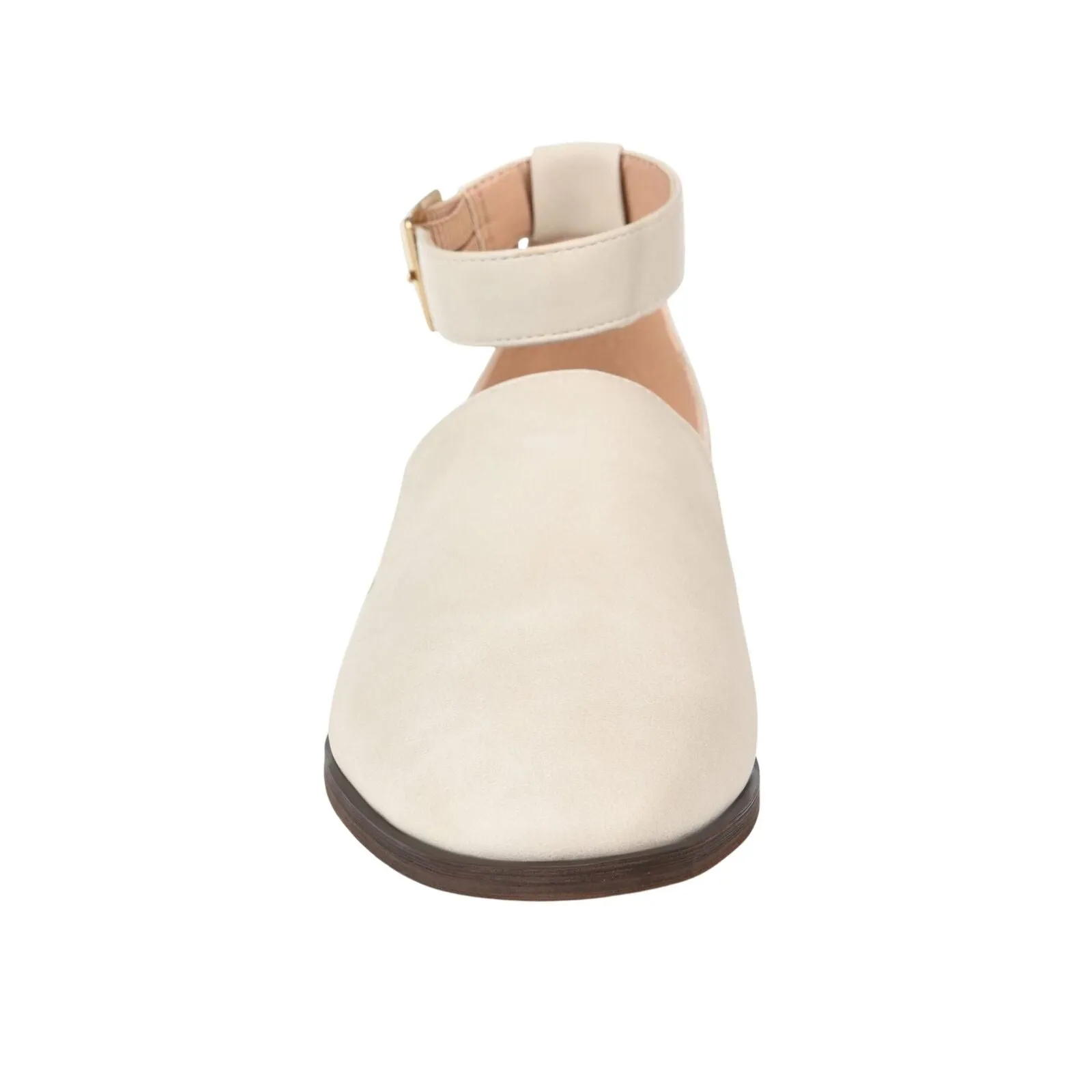 Journee Collection Amputee Replacement Left Shoe Only Flats Ivory Off White 8W