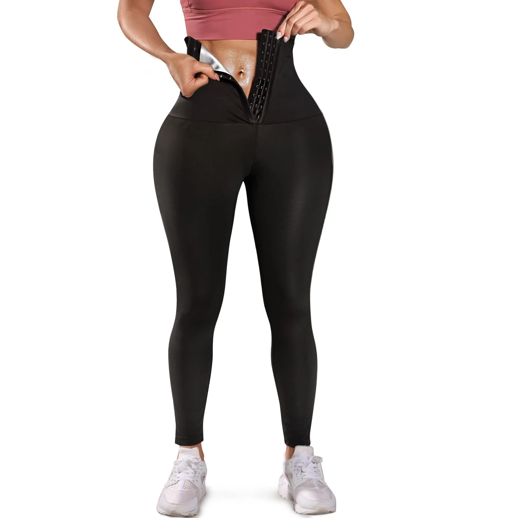 Junlan Women Hot Thermo Sweat Sauna Leggings