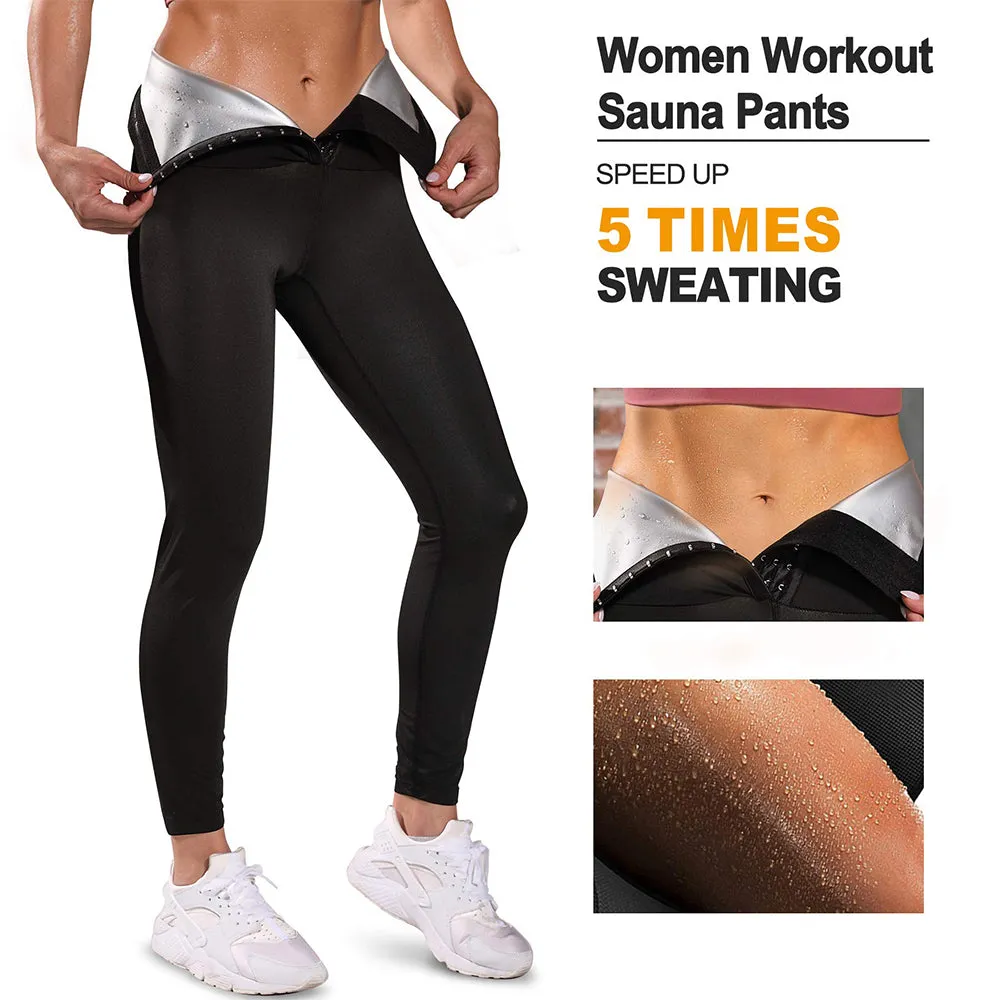 Junlan Women Hot Thermo Sweat Sauna Leggings