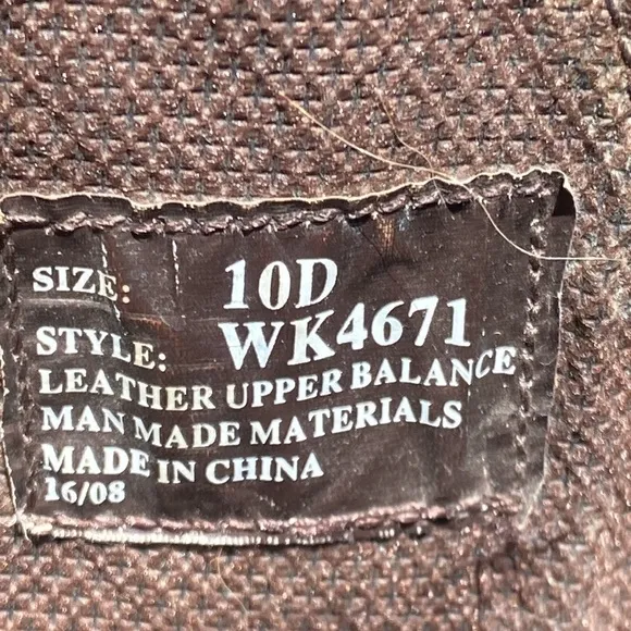 Justin steel toe western boots size 10D with copper fit insoles