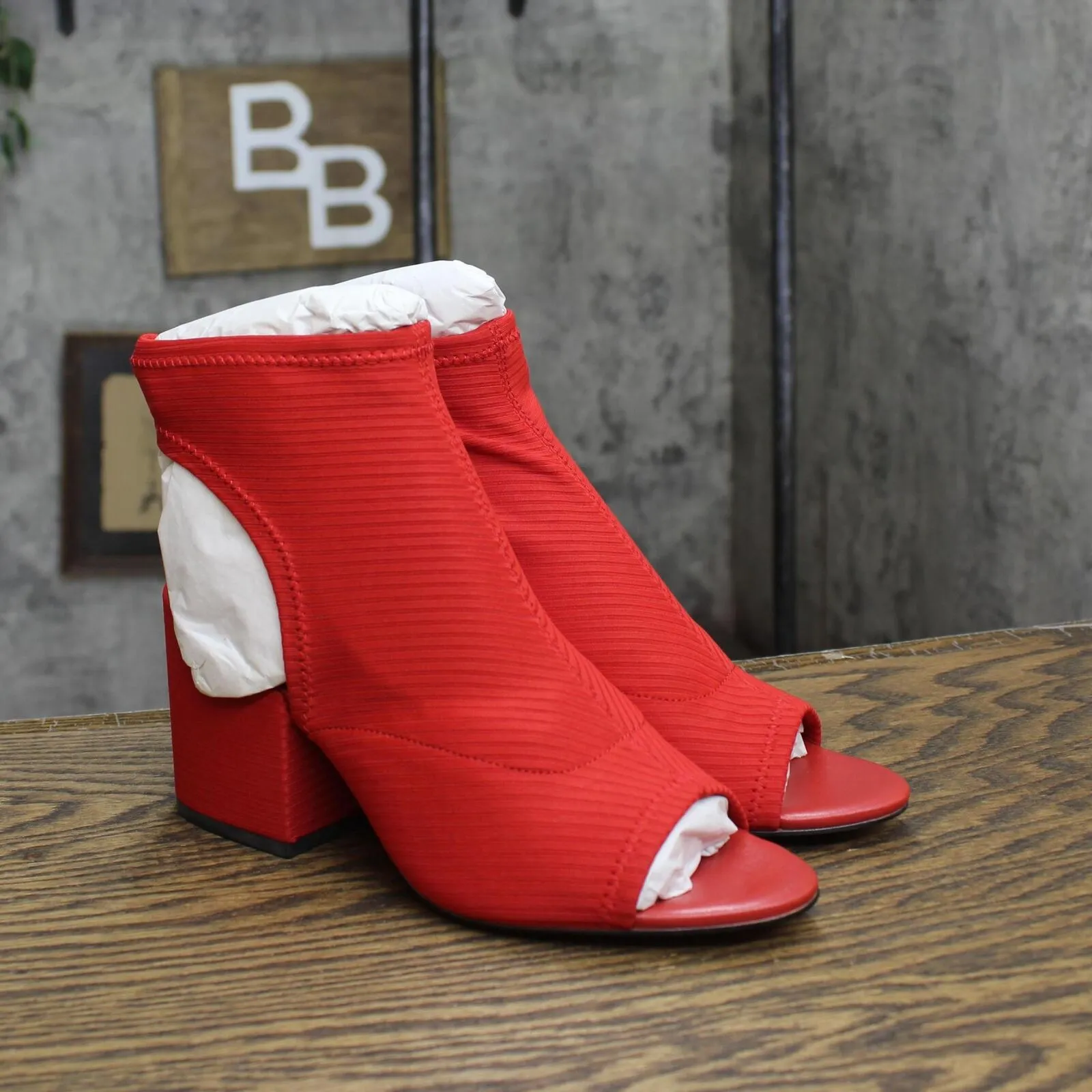 Katy Perry Womens Vintage Fabric Block Heels 1673d5573cc929 Red 6.5M