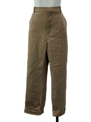 Khaki Cropped Pants