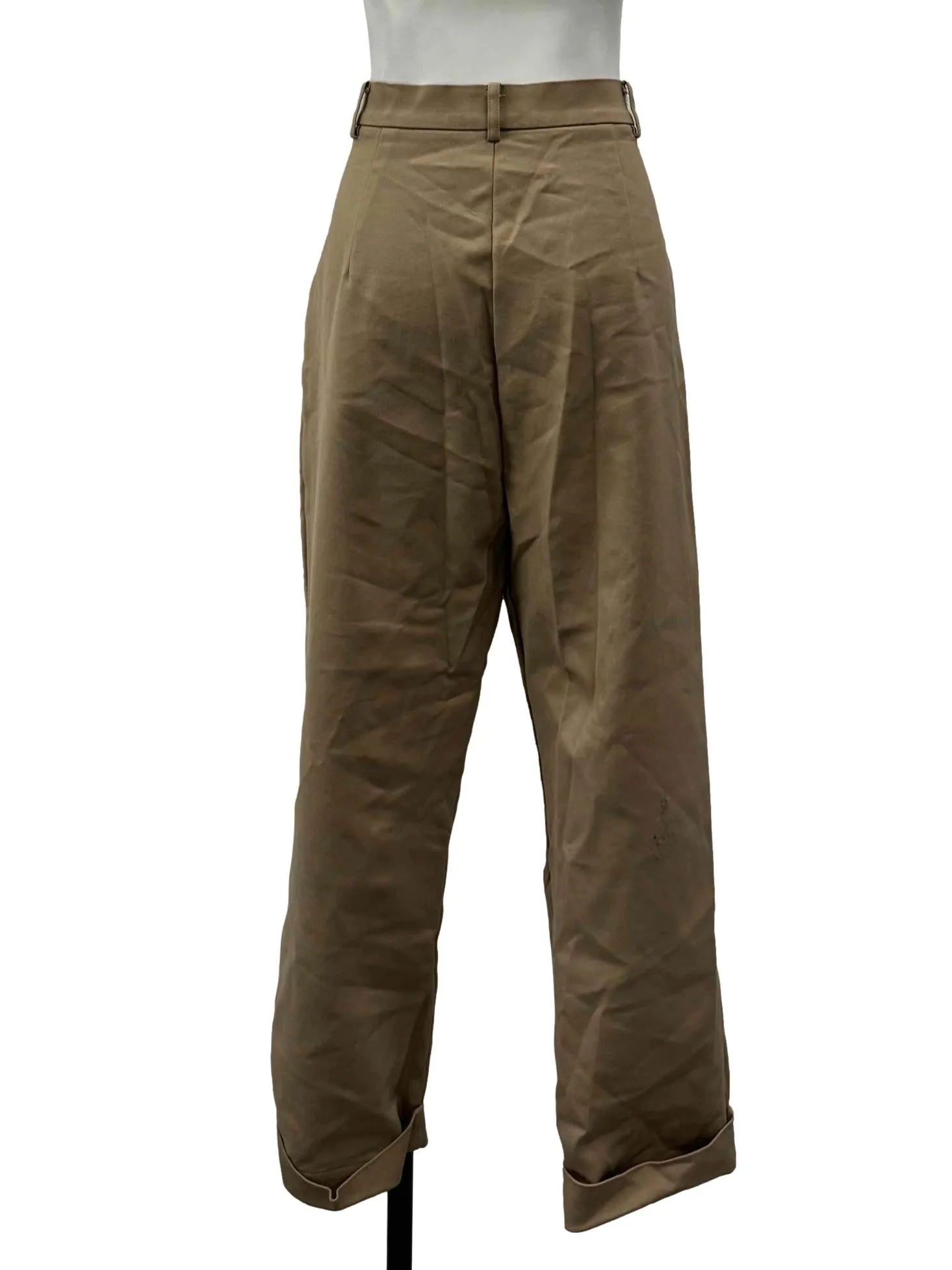 Khaki Cropped Pants