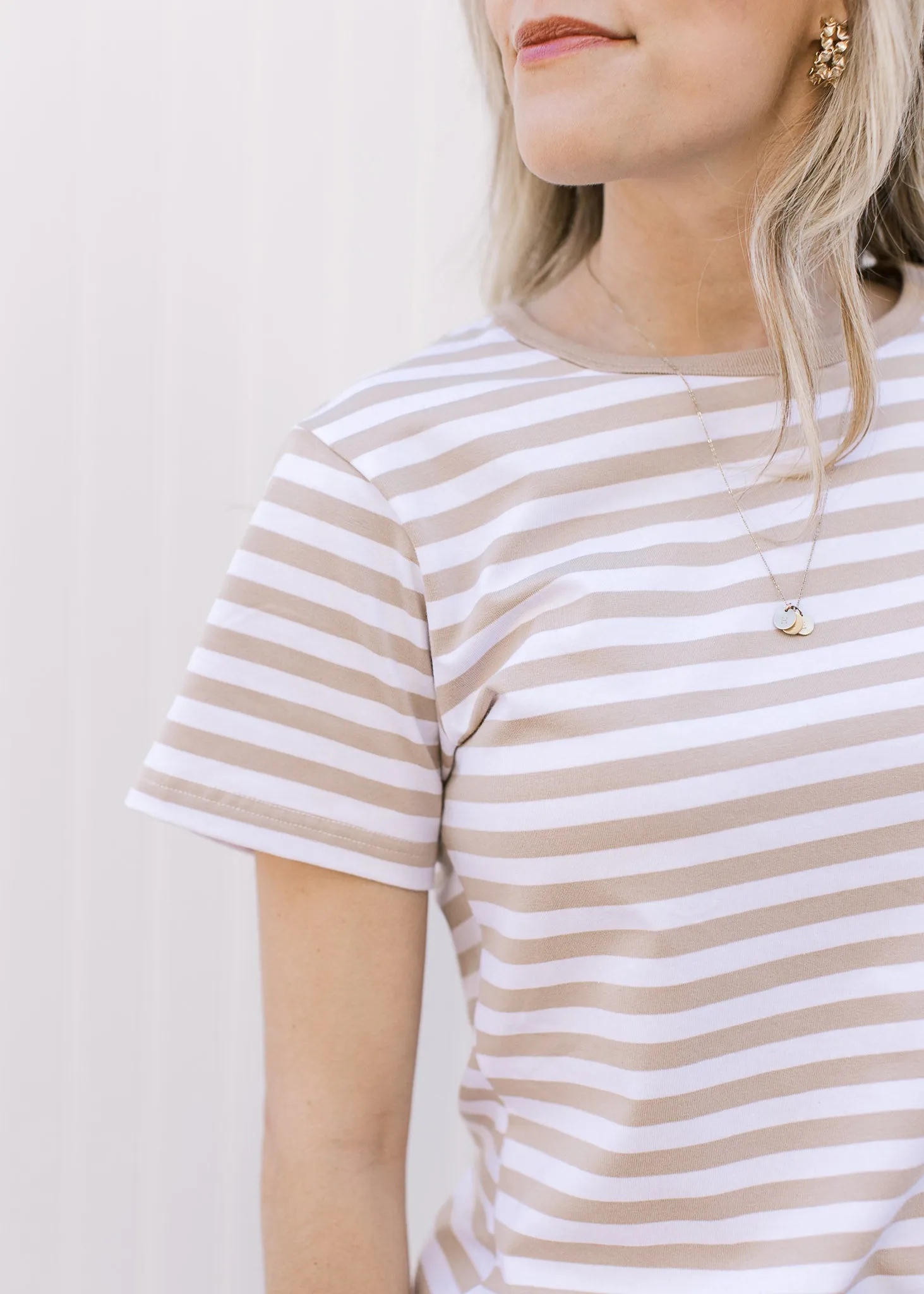 Khaki Stripes Tee