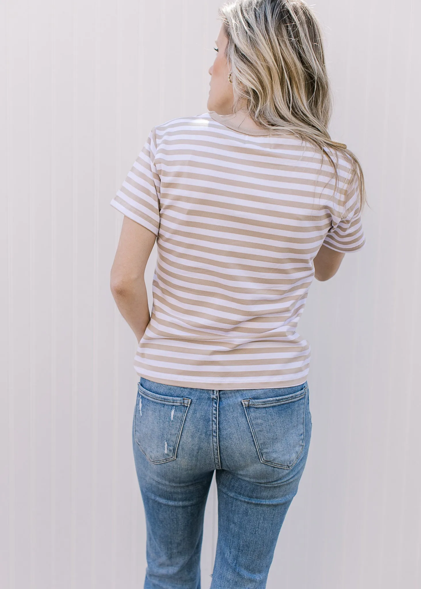 Khaki Stripes Tee