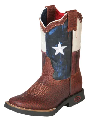 Kids - Botas Vaqueras Rodeo Clasicas de Piel Genuina para Niños 'Jar Boots' - ID: 126592