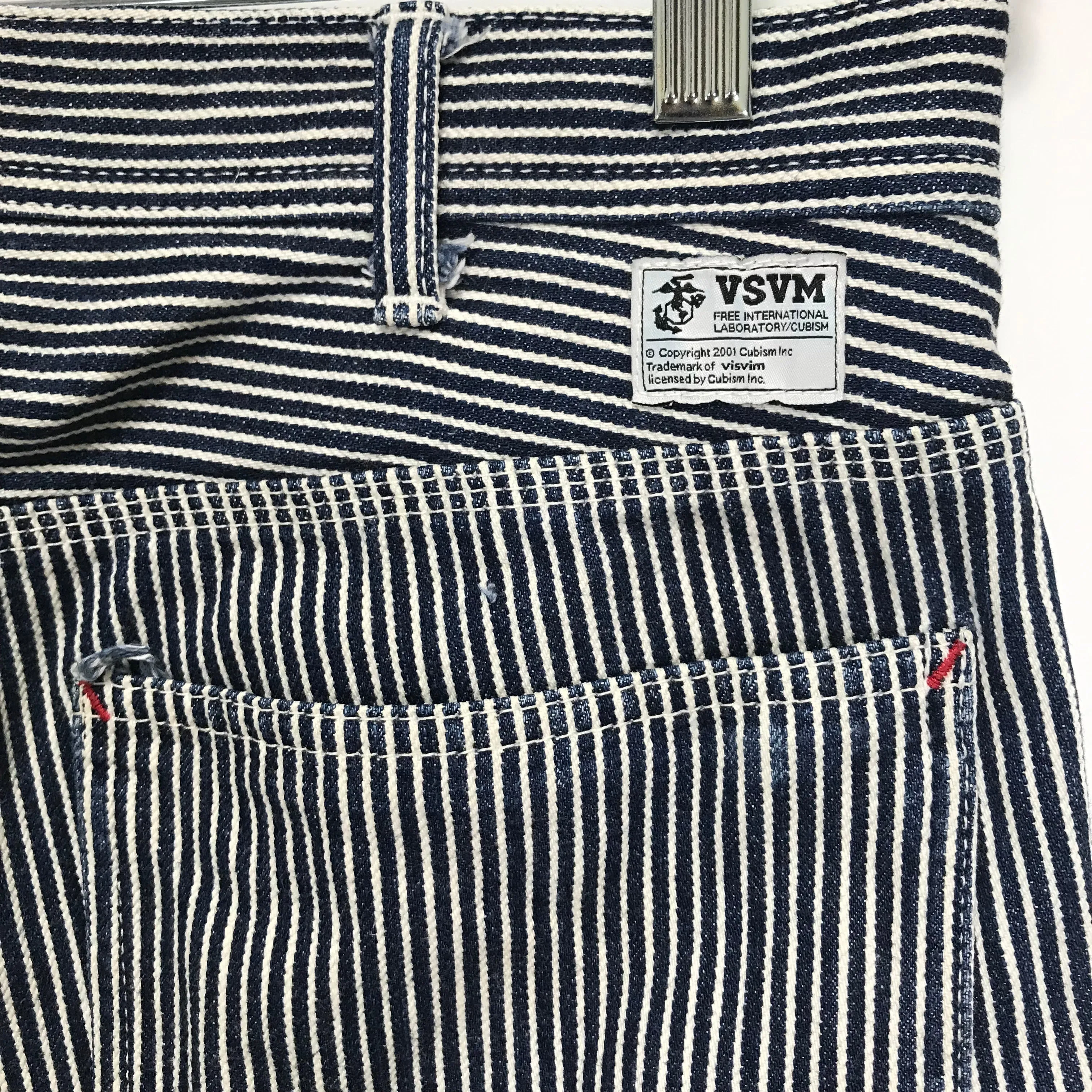 [L] Visvim Engineer Pants Hickory Stripe