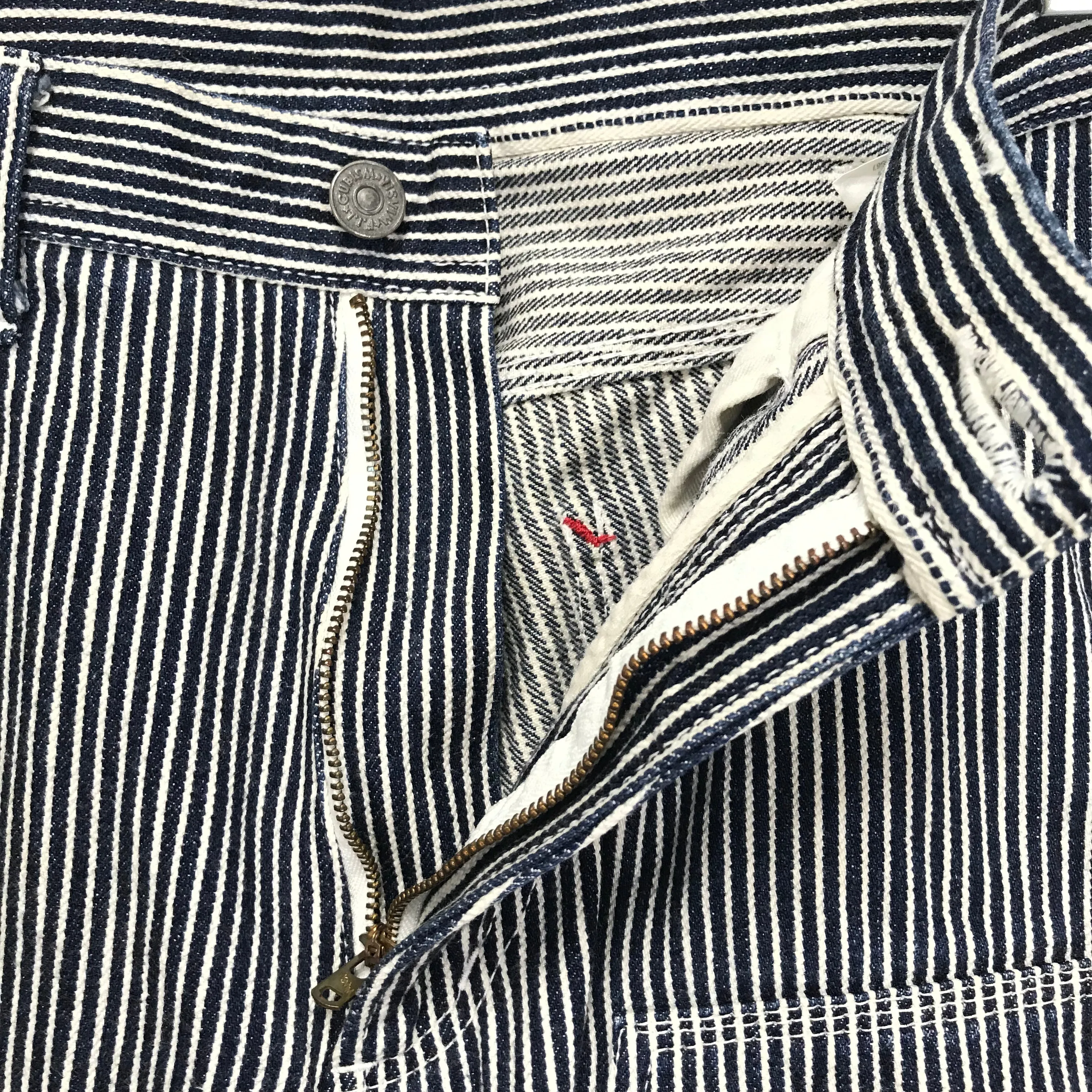 [L] Visvim Engineer Pants Hickory Stripe