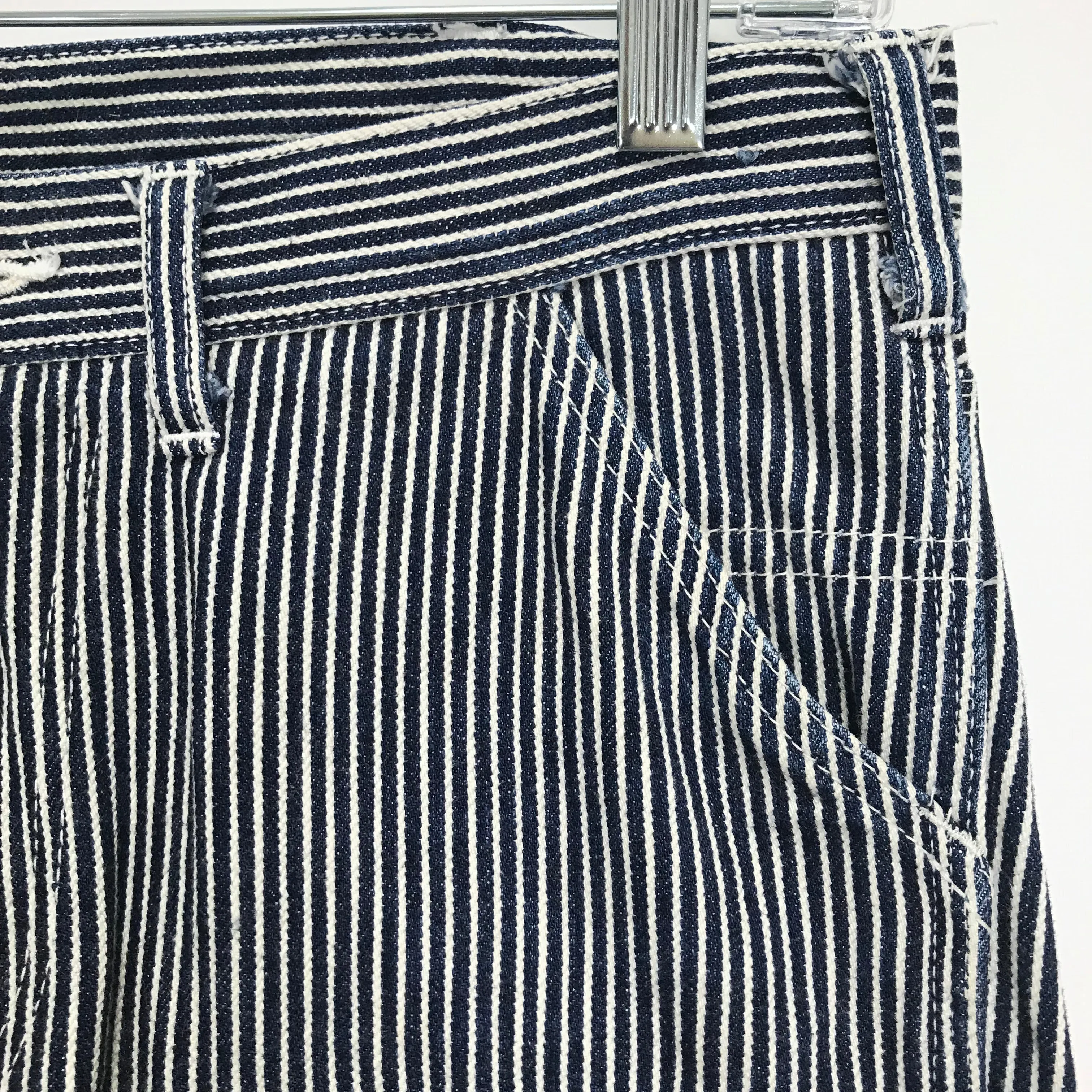[L] Visvim Engineer Pants Hickory Stripe