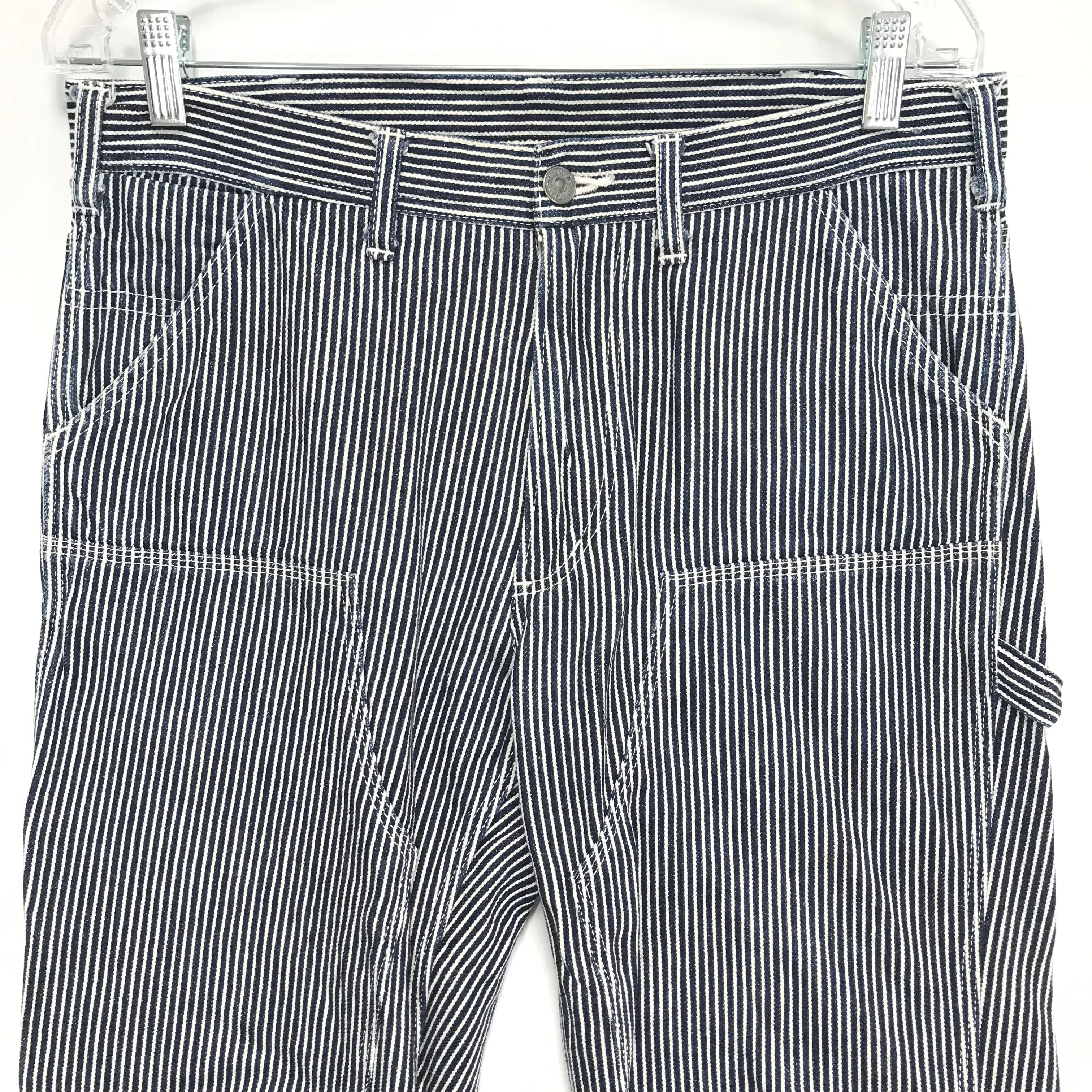 [L] Visvim Engineer Pants Hickory Stripe