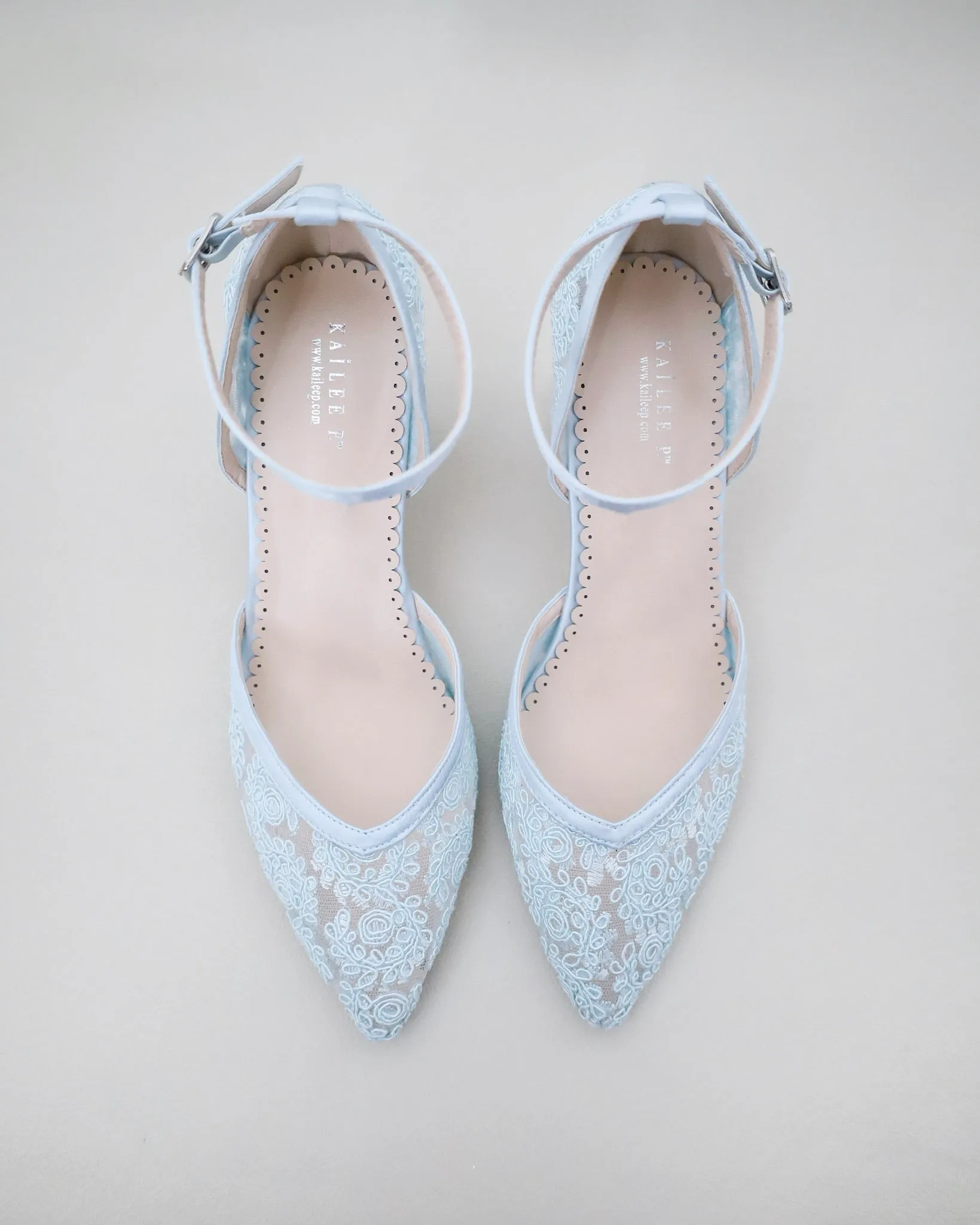 Lace Block Heel For Weddings