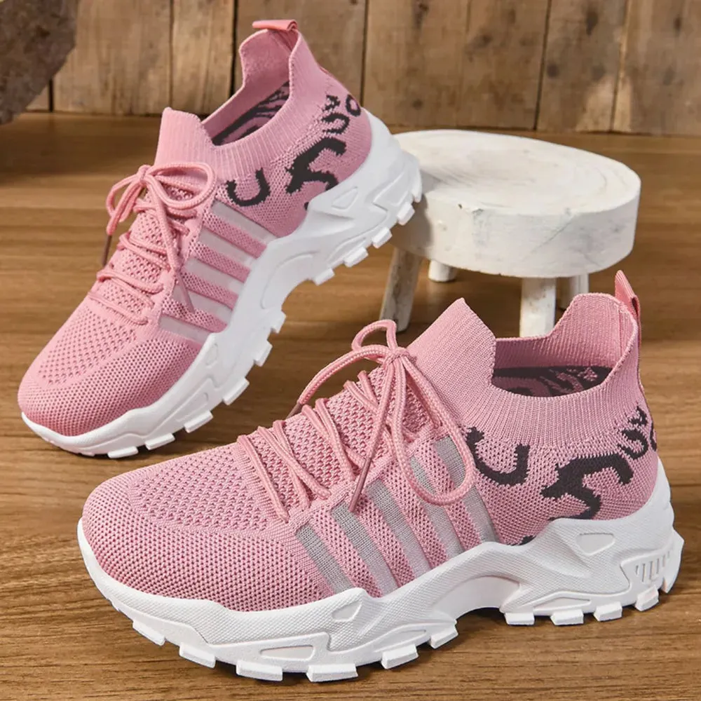 Lace Up Mesh Breathable Athletic