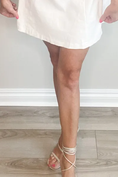 LACY STRAPPY HEEL - NUDE