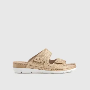 Ladies Comfort Sandals AM018 Beige