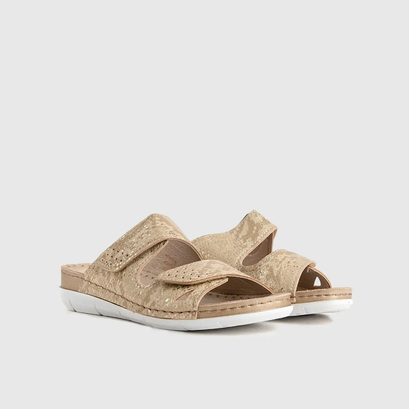 Ladies Comfort Sandals AM018 Beige