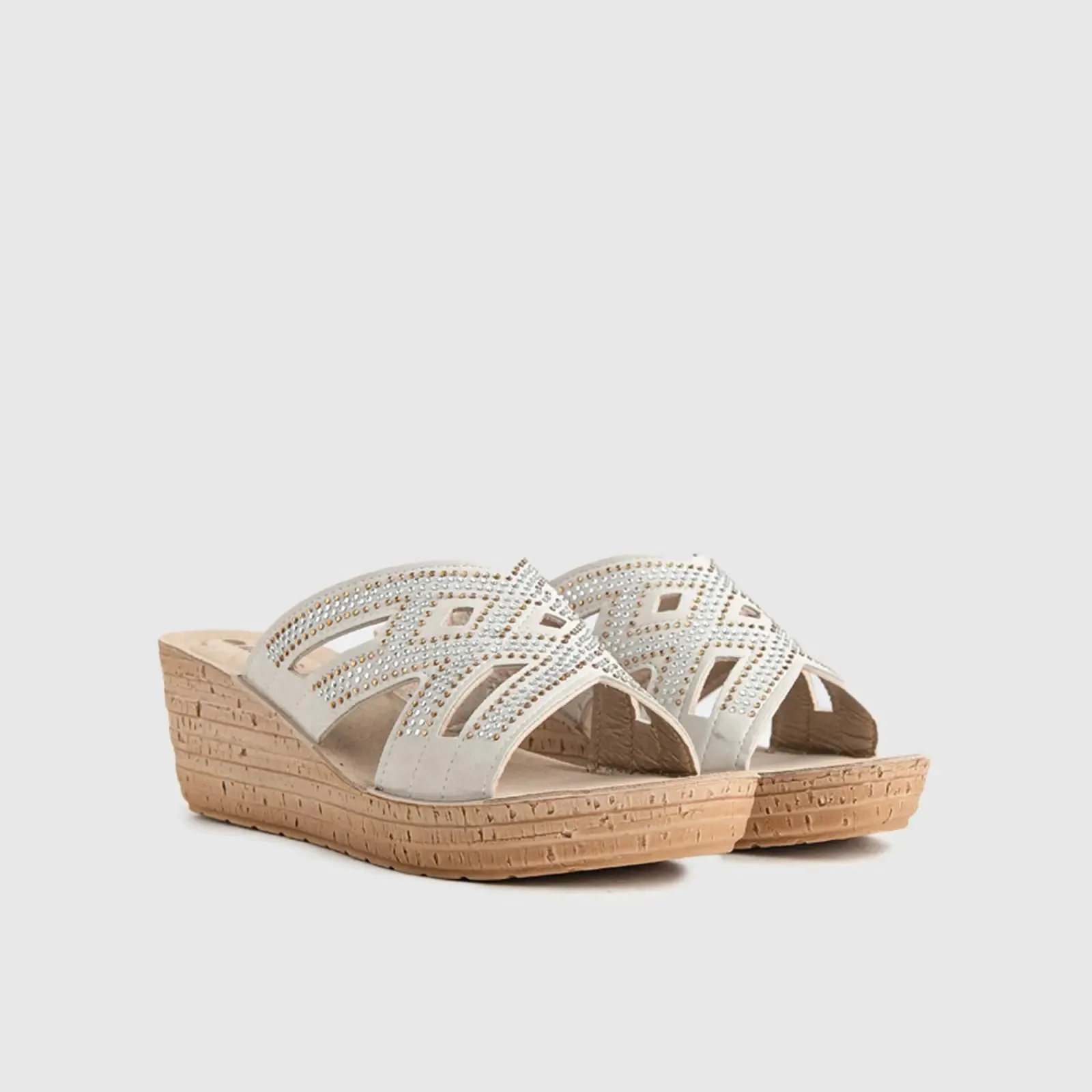 Ladies Comfort Sandals GM041 Beige