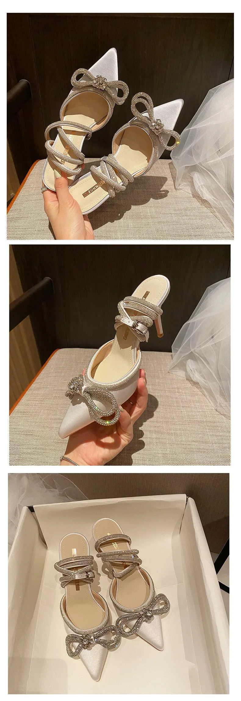 Lady Shoes Genuine Leather High Heels