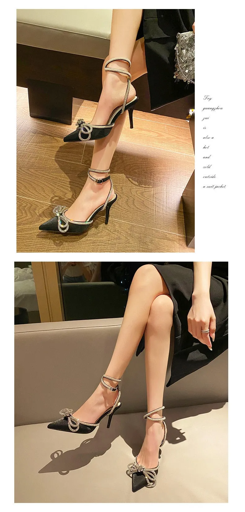 Lady Shoes Genuine Leather High Heels