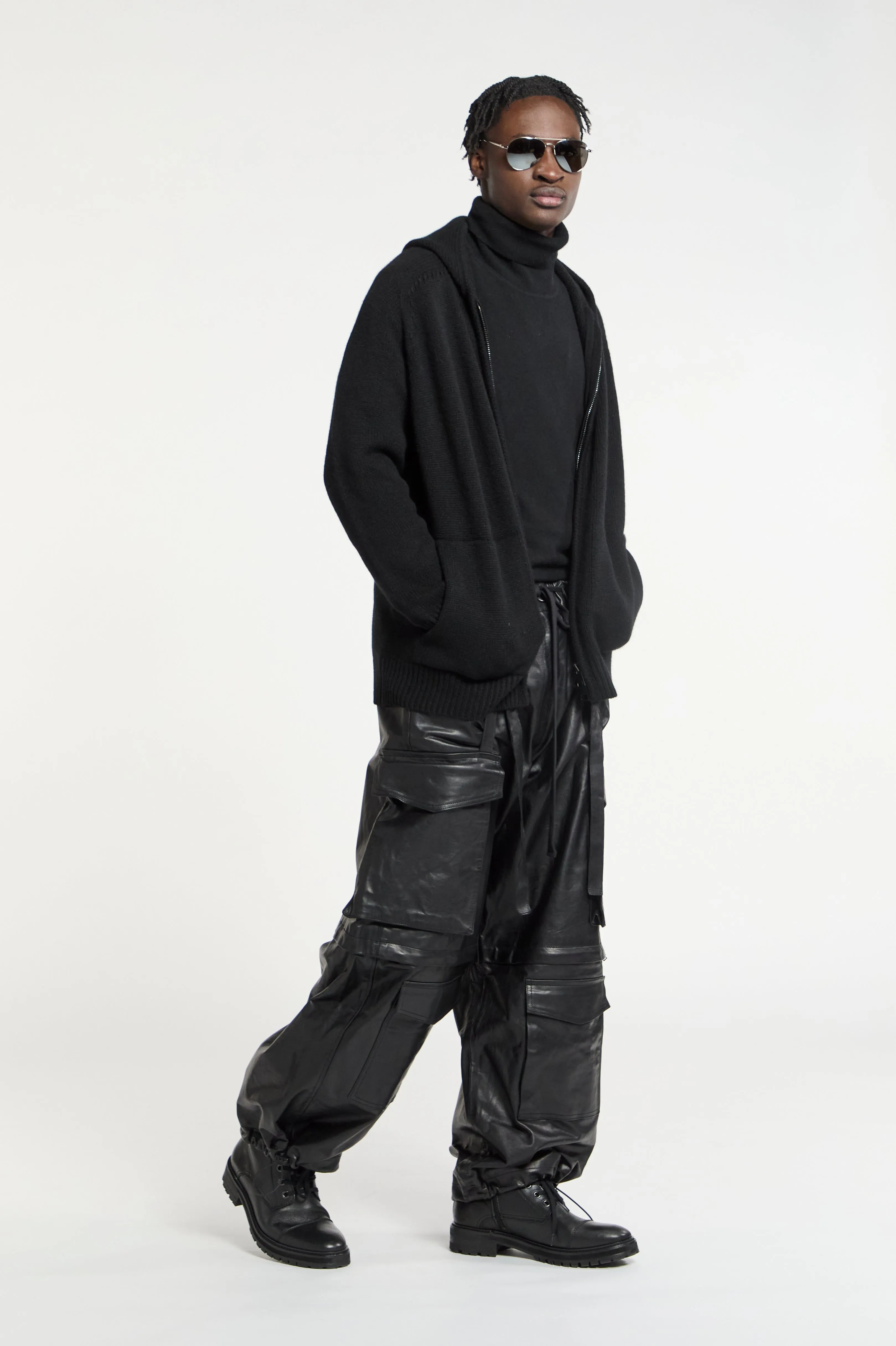 Leather Cargo Pant