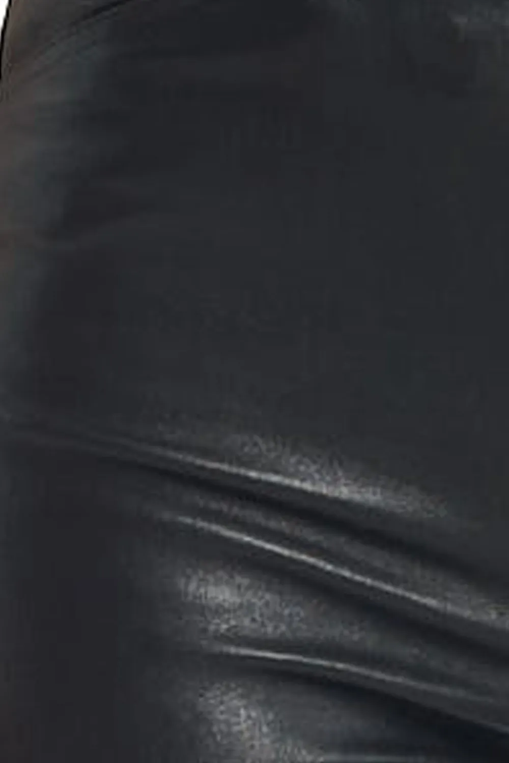 Leather Culottes in Black