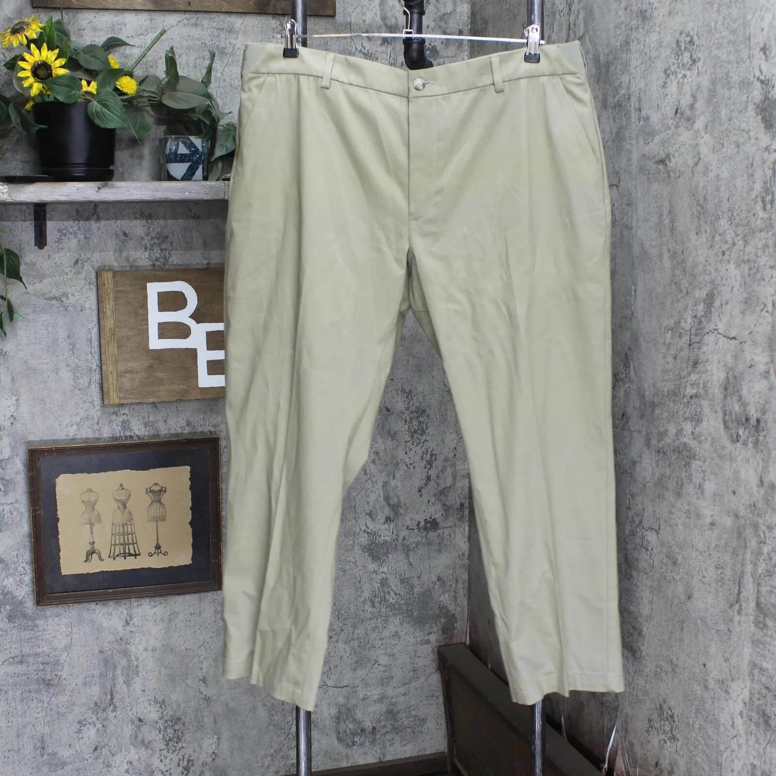 Lee Mens Tri-Flex Relaxed Fit Khaki Pants 166a1c1a8799c9 Khaki Brown 40X29