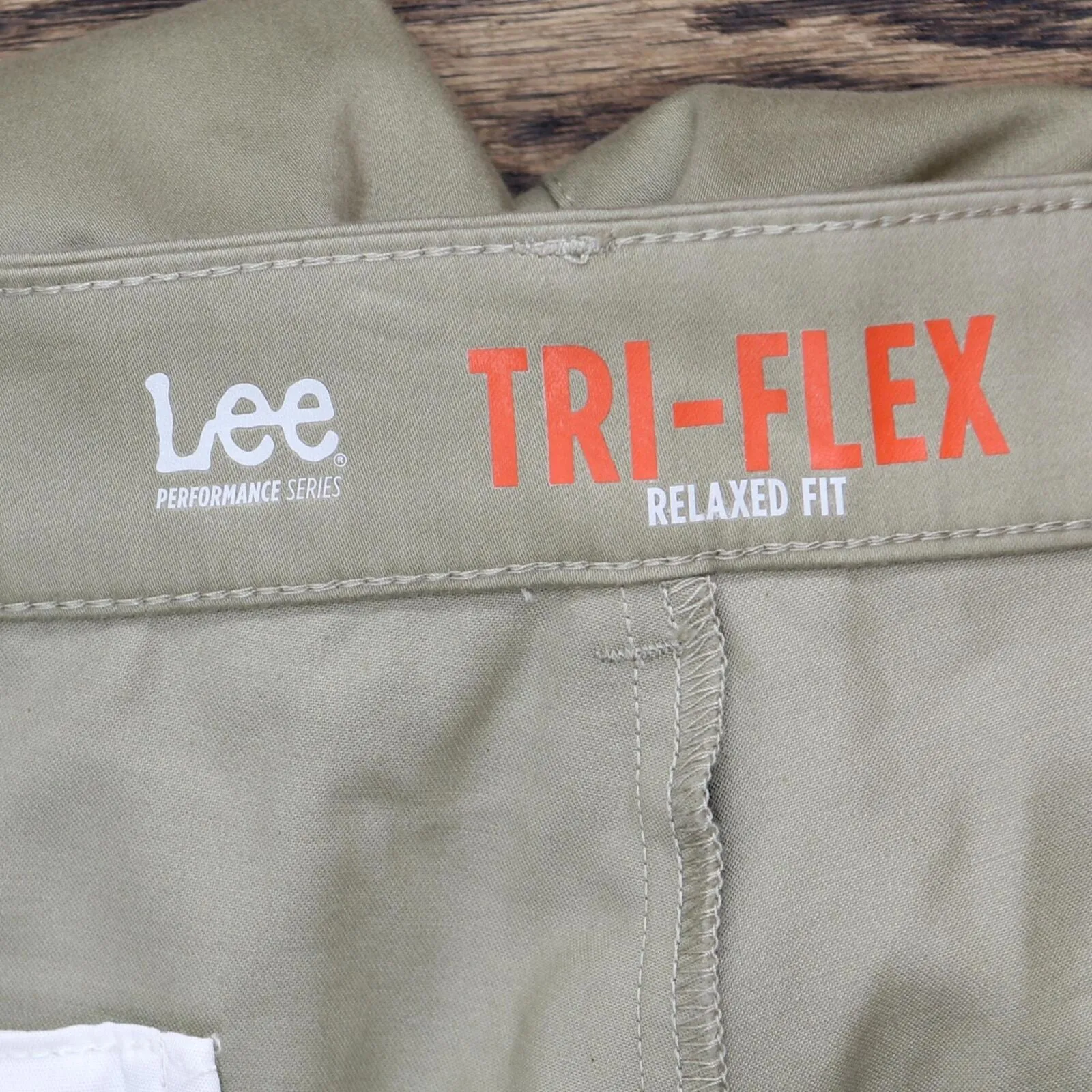 Lee Mens Tri-Flex Relaxed Fit Khaki Pants 166a1c1a8799c9 Khaki Brown 40X29