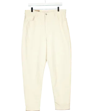 levis Cream High Waisted Mom Jeans W32