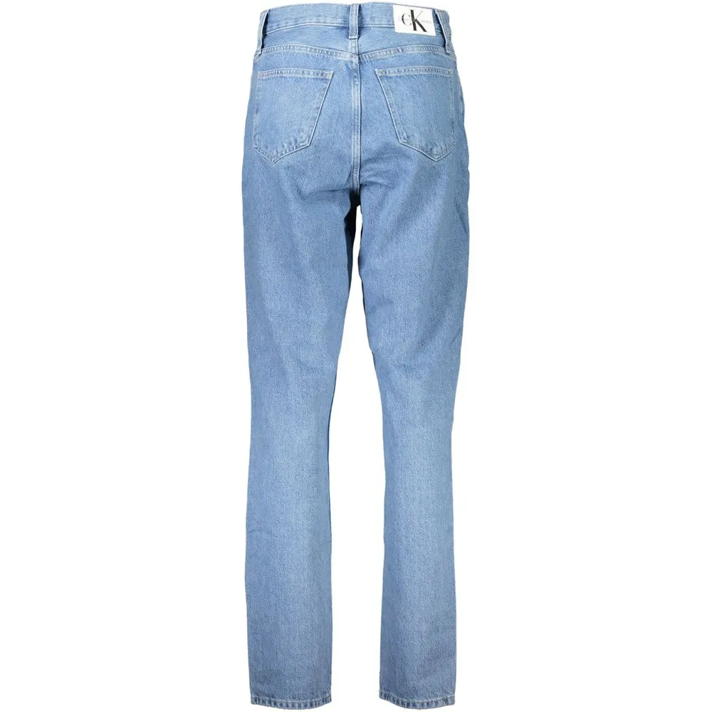 Light Blue Cotton Jeans & Pant