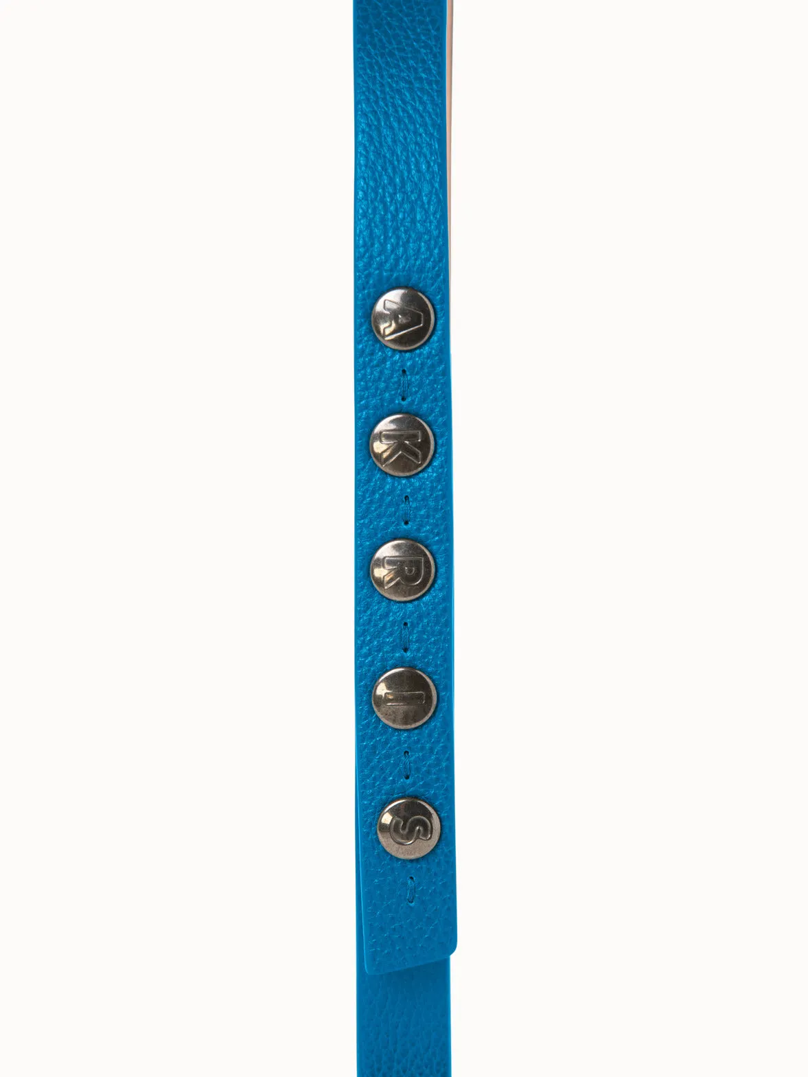 Logo Press Studs Fine Leather Belt
