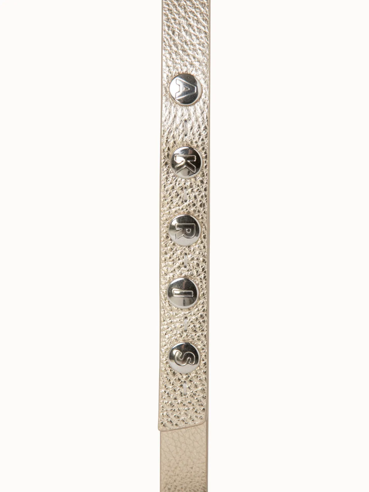 Logo Press Studs Fine Leather Belt